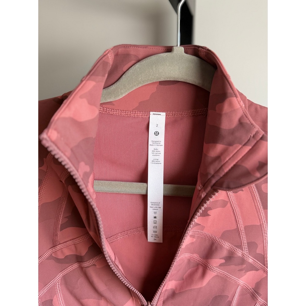 Lululemon Define Jacket – Size 2 – Heritage 365 Camo Brier Rose Multi - Picture 6 of 7